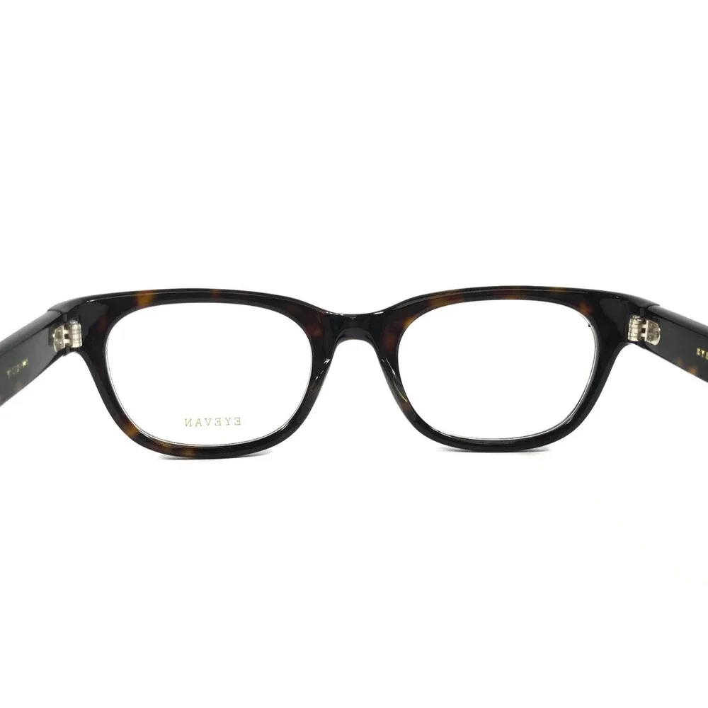Eyevan Eyeglasses Frames Malecon-E DT Dark Tortoise Horn Rim Browline 51-21-145